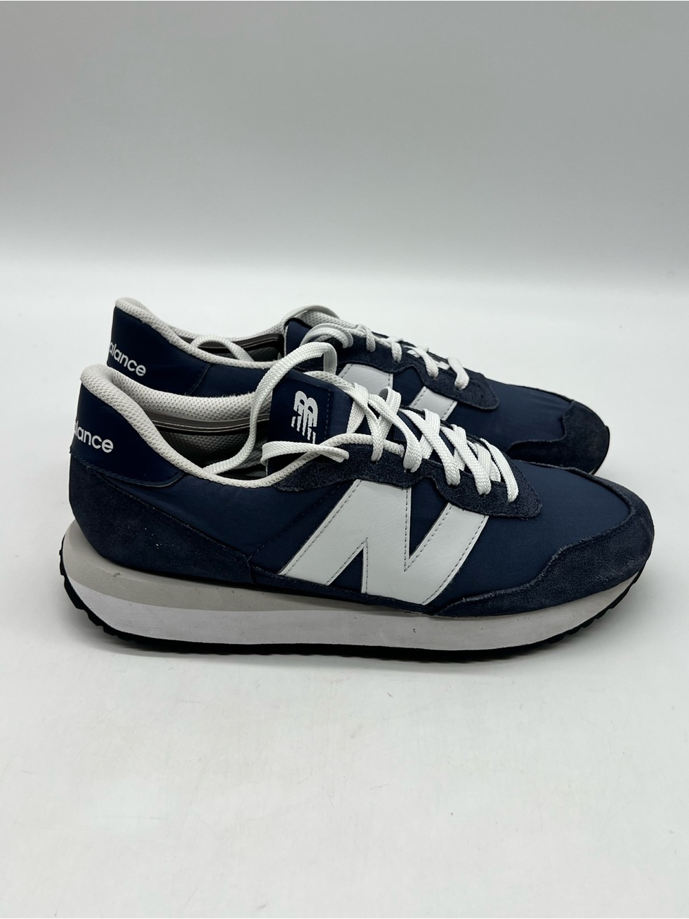 New Balance 237 Men’s Size 10.5D MS237HN Blue White Suede Running Shoes Sneakers